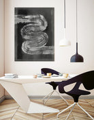 Grey Linear Path I by Jennifer Goldberger on GIANT ART - black abstract abstract