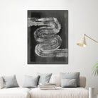 Grey Linear Path I by Jennifer Goldberger on GIANT ART - black abstract abstract