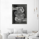 Grey Linear Path I by Jennifer Goldberger on GIANT ART - black abstract abstract