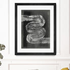 Grey Linear Path I by Jennifer Goldberger on GIANT ART - black abstract abstract