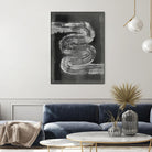 Grey Linear Path I by Jennifer Goldberger on GIANT ART - black abstract abstract