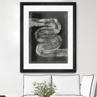Grey Linear Path I by Jennifer Goldberger on GIANT ART - black abstract abstract
