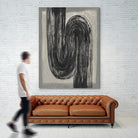 Grey Linear Path II by Jennifer Goldberger on GIANT ART - beige abstract abstract