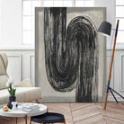 Grey Linear Path II by Jennifer Goldberger on GIANT ART - beige abstract abstract