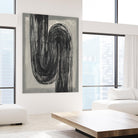 Grey Linear Path II by Jennifer Goldberger on GIANT ART - beige abstract abstract