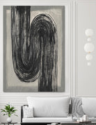 Grey Linear Path II by Jennifer Goldberger on GIANT ART - beige abstract abstract
