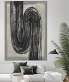 Grey Linear Path II by Jennifer Goldberger on GIANT ART - beige abstract abstract