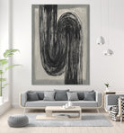 Grey Linear Path II by Jennifer Goldberger on GIANT ART - beige abstract abstract