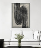 Grey Linear Path II by Jennifer Goldberger on GIANT ART - beige abstract abstract