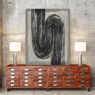 Grey Linear Path II by Jennifer Goldberger on GIANT ART - beige abstract abstract