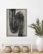 Grey Linear Path II by Jennifer Goldberger on GIANT ART - beige abstract abstract