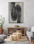 Grey Linear Path II by Jennifer Goldberger on GIANT ART - beige abstract abstract