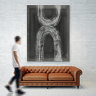 Grey Linear Path IV by Jennifer Goldberger on GIANT ART - white abstract