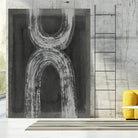 Grey Linear Path IV by Jennifer Goldberger on GIANT ART - white abstract