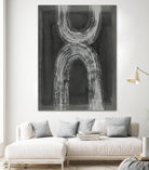 Grey Linear Path IV by Jennifer Goldberger on GIANT ART - white abstract