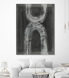 Grey Linear Path IV by Jennifer Goldberger on GIANT ART - white abstract