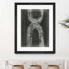 Grey Linear Path IV by Jennifer Goldberger on GIANT ART - white abstract