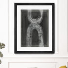 Grey Linear Path IV by Jennifer Goldberger on GIANT ART - white abstract