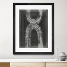 Grey Linear Path IV by Jennifer Goldberger on GIANT ART - white abstract