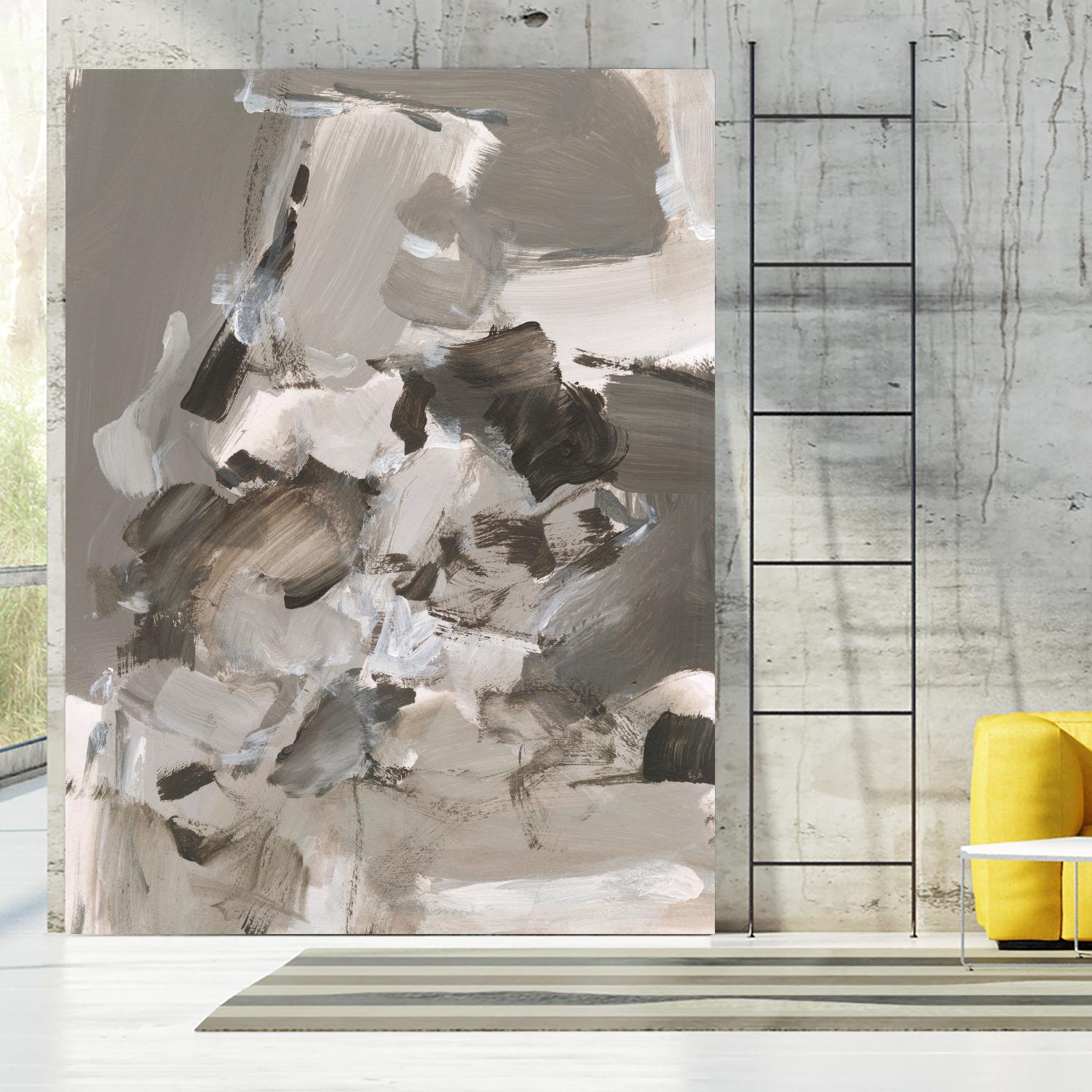 Math Problem I by Christina Long on GIANT ART - beige abstract abstract