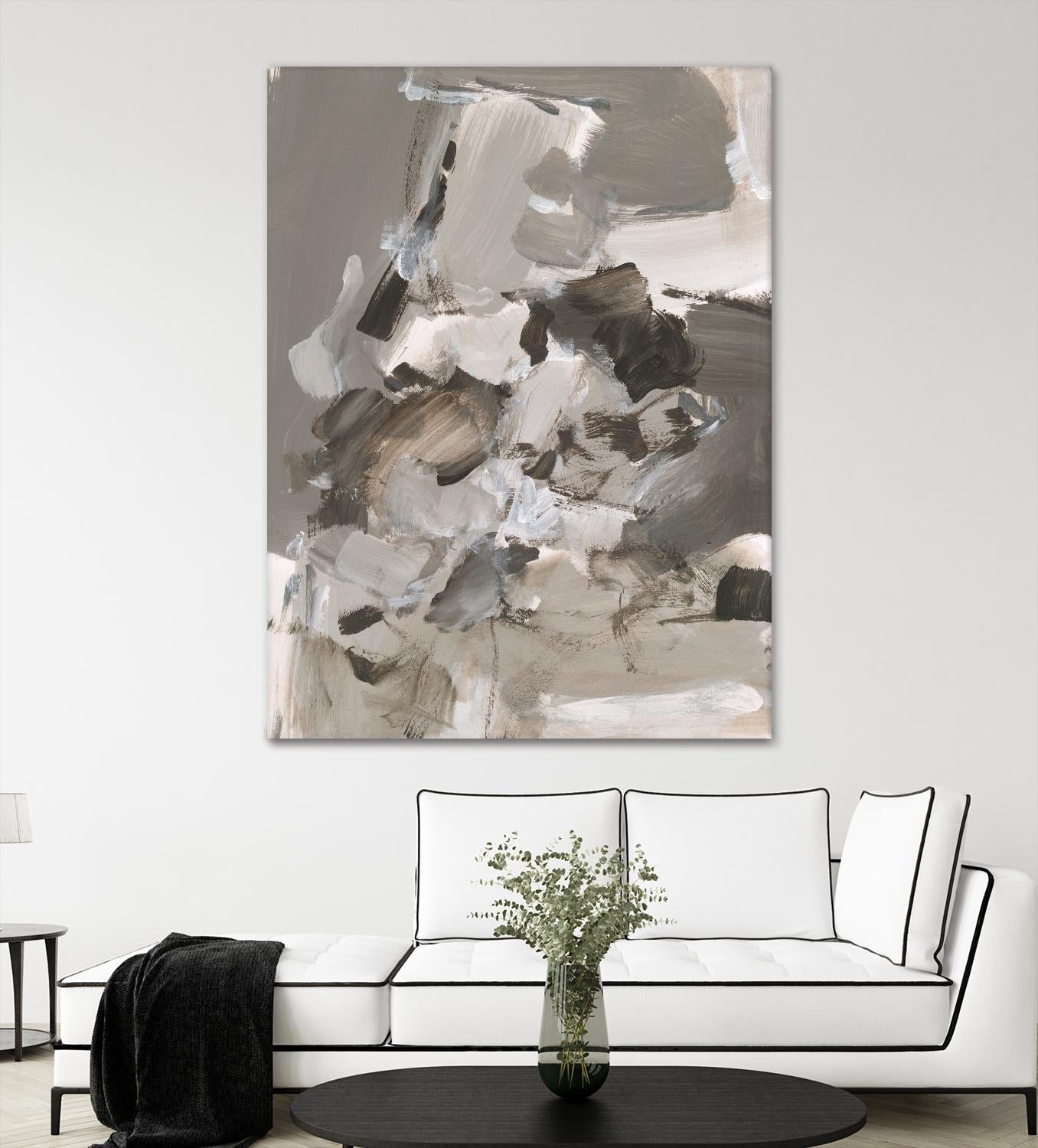 Math Problem I by Christina Long on GIANT ART - beige abstract abstract