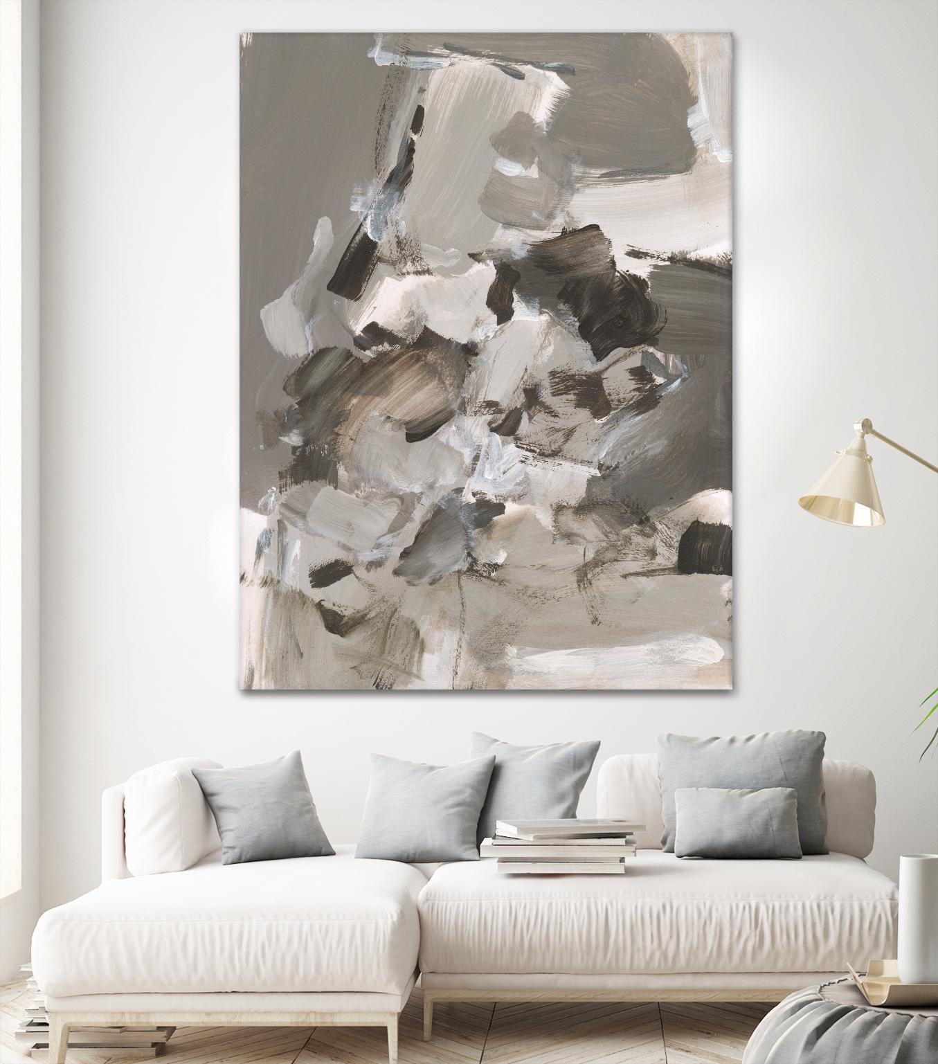 Math Problem I by Christina Long on GIANT ART - beige abstract abstract