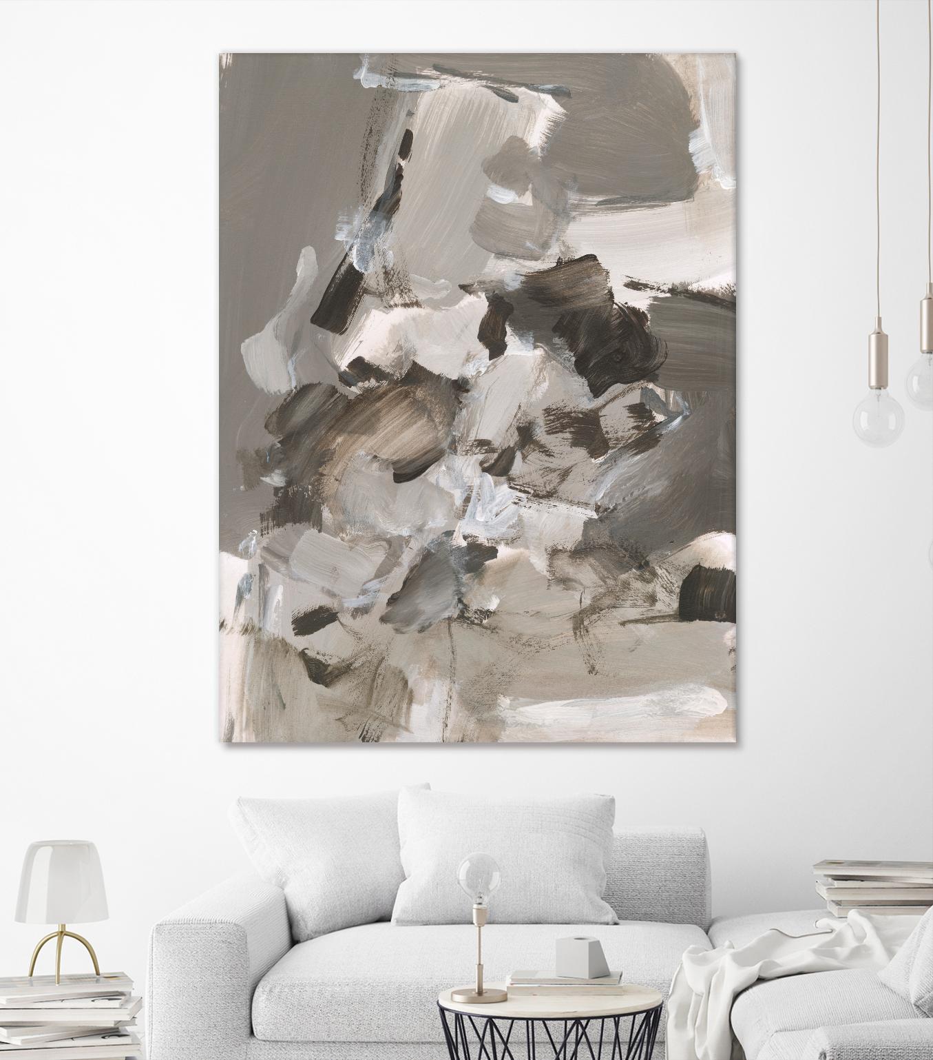 Math Problem I by Christina Long on GIANT ART - beige abstract abstract