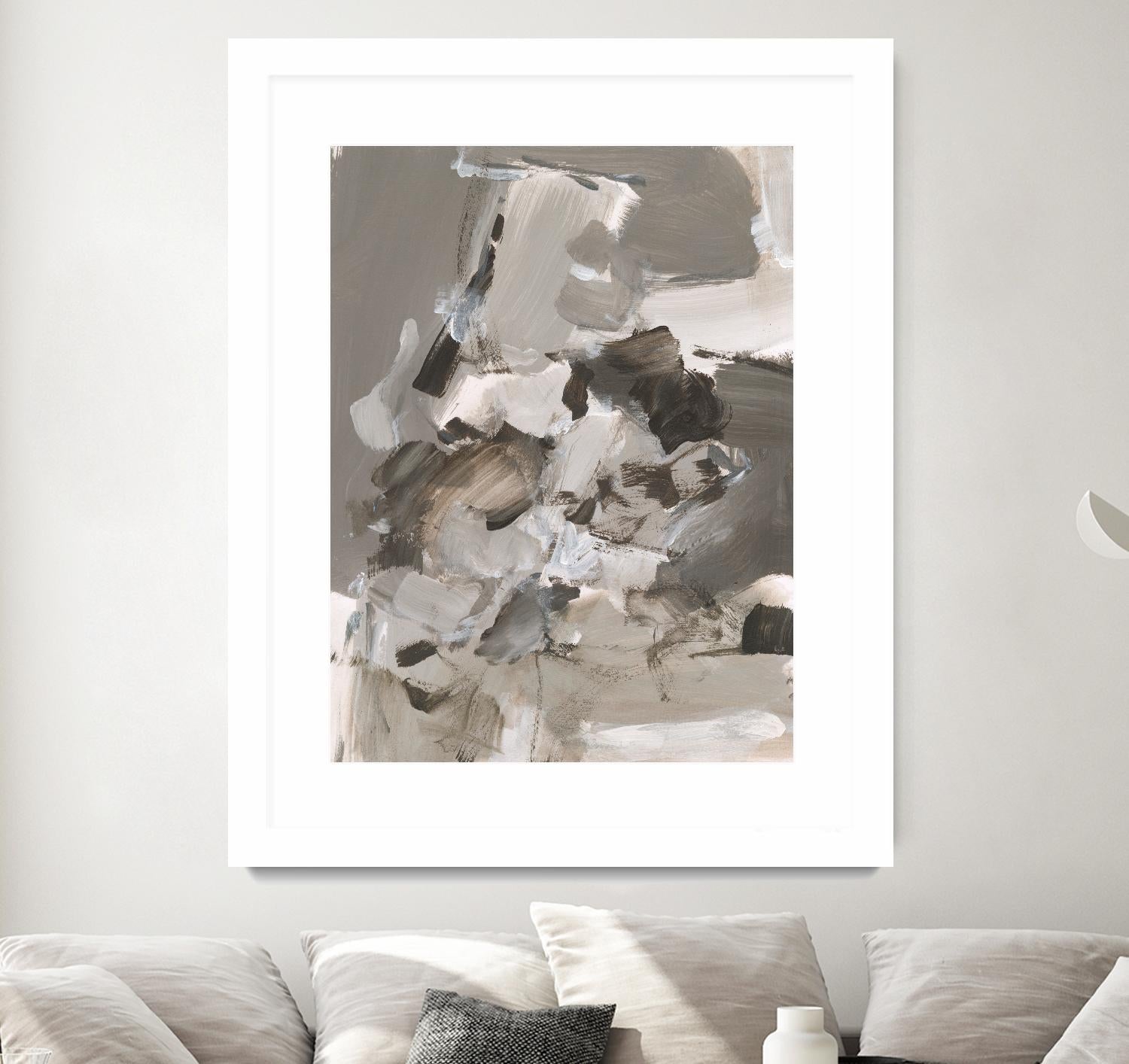 Math Problem I by Christina Long on GIANT ART - beige abstract abstract