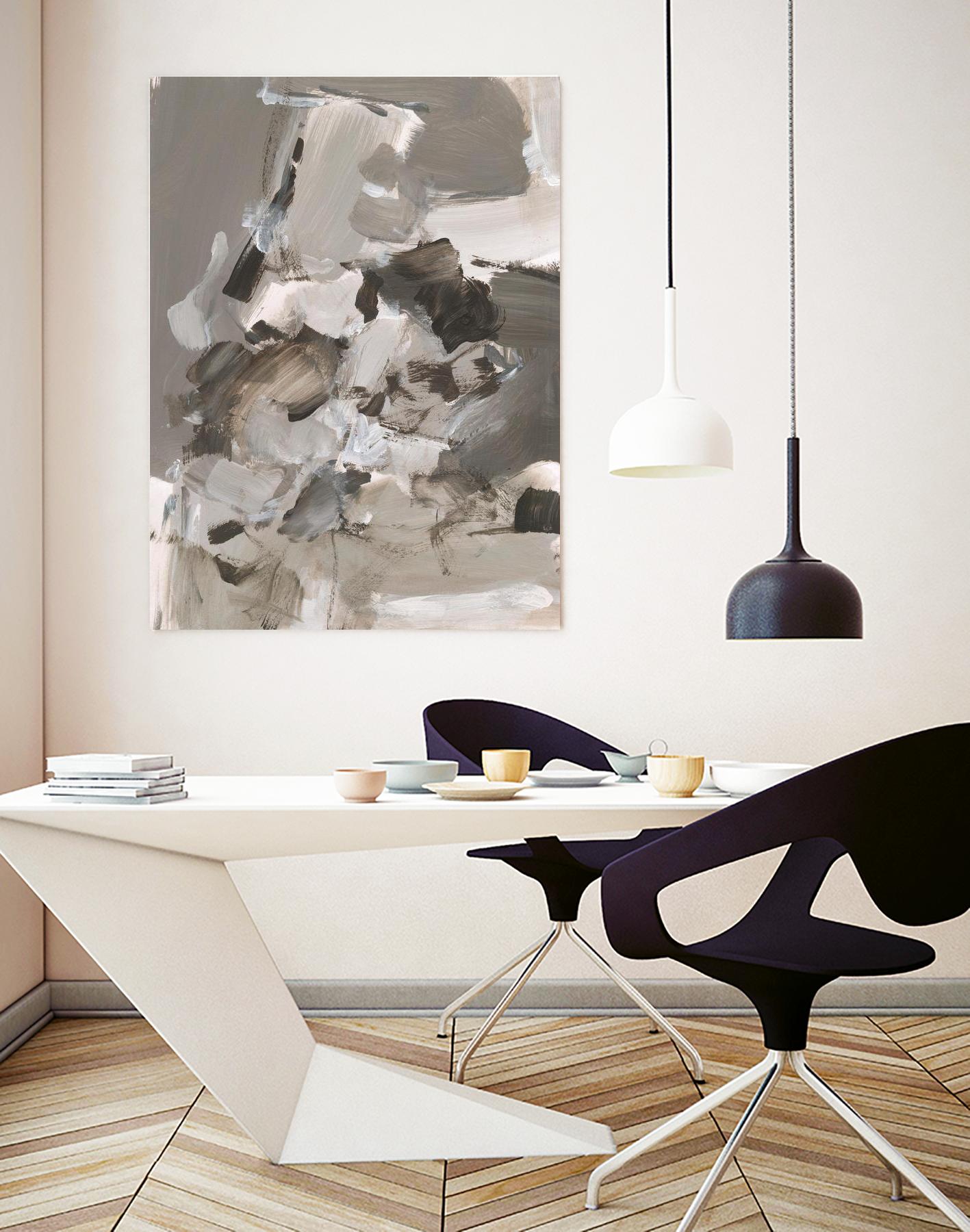 Math Problem I by Christina Long on GIANT ART - beige abstract abstract