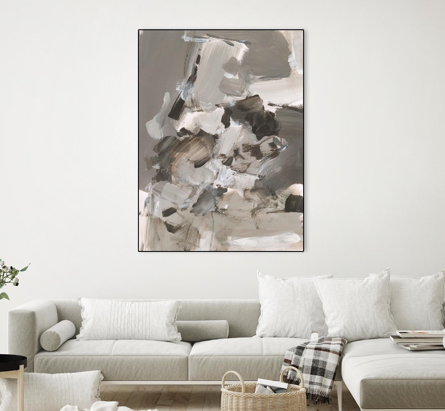 Math Problem I by Christina Long on GIANT ART - beige abstract abstract