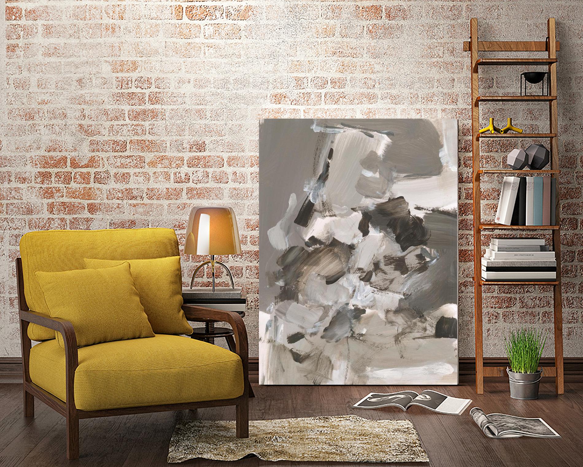 Math Problem I by Christina Long on GIANT ART - beige abstract abstract
