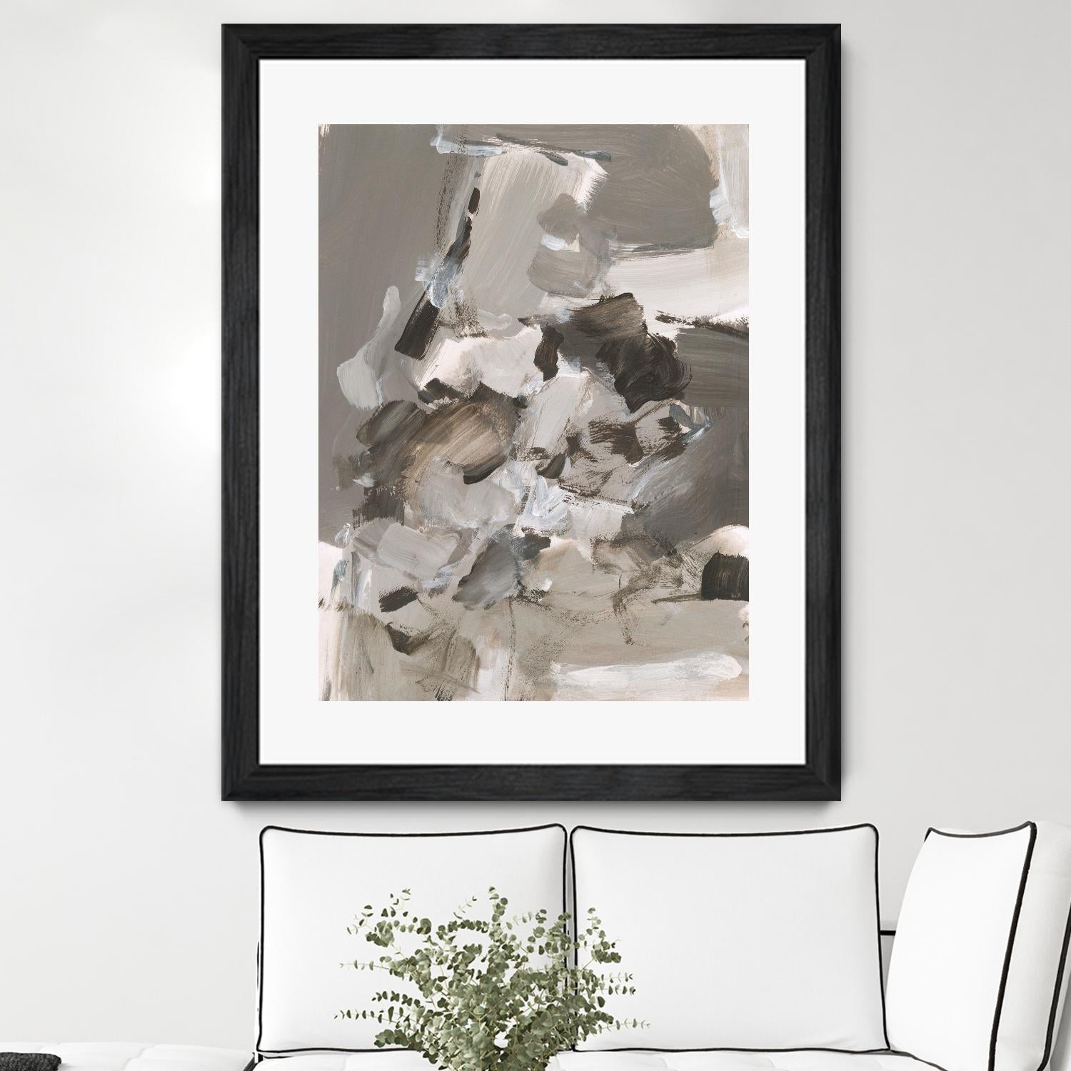 Math Problem I by Christina Long on GIANT ART - beige abstract abstract