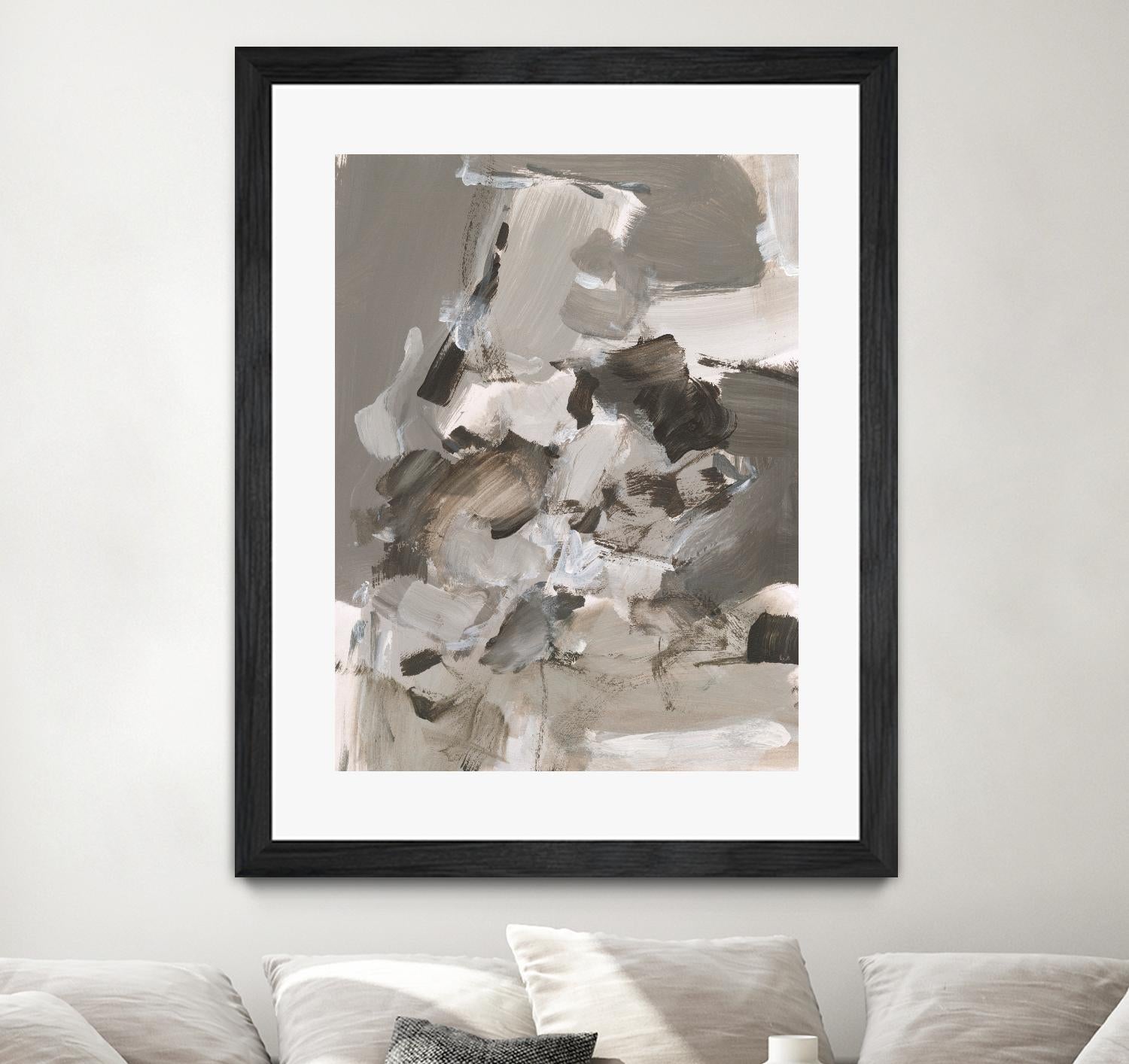 Math Problem I by Christina Long on GIANT ART - beige abstract abstract
