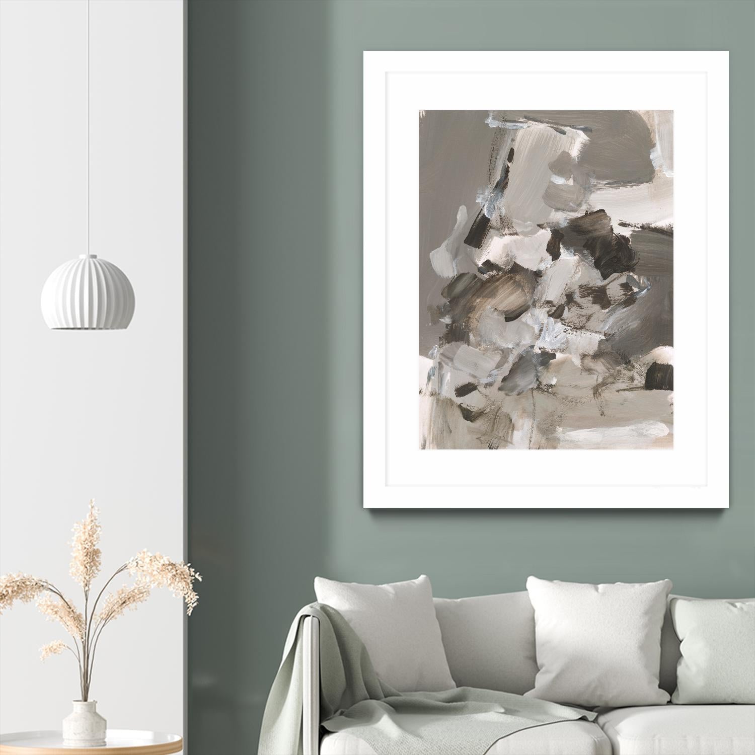 Math Problem I by Christina Long on GIANT ART - beige abstract abstract