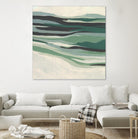 Green Mesa I by June Vess on GIANT ART - beige abstract abstract