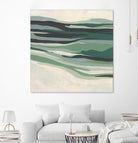 Green Mesa I by June Vess on GIANT ART - beige abstract abstract
