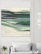 Green Mesa I by June Vess on GIANT ART - beige abstract abstract