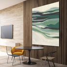 Green Mesa I by June Vess on GIANT ART - beige abstract abstract