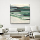 Green Mesa I by June Vess on GIANT ART - beige abstract abstract