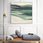 Green Mesa I by June Vess on GIANT ART - beige abstract abstract