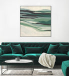 Green Mesa I by June Vess on GIANT ART - beige abstract abstract