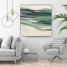 Green Mesa I by June Vess on GIANT ART - beige abstract abstract