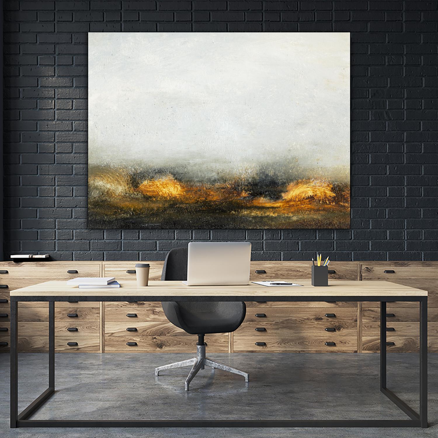 Land III by Sharon Gordon on GIANT ART - brown abstract