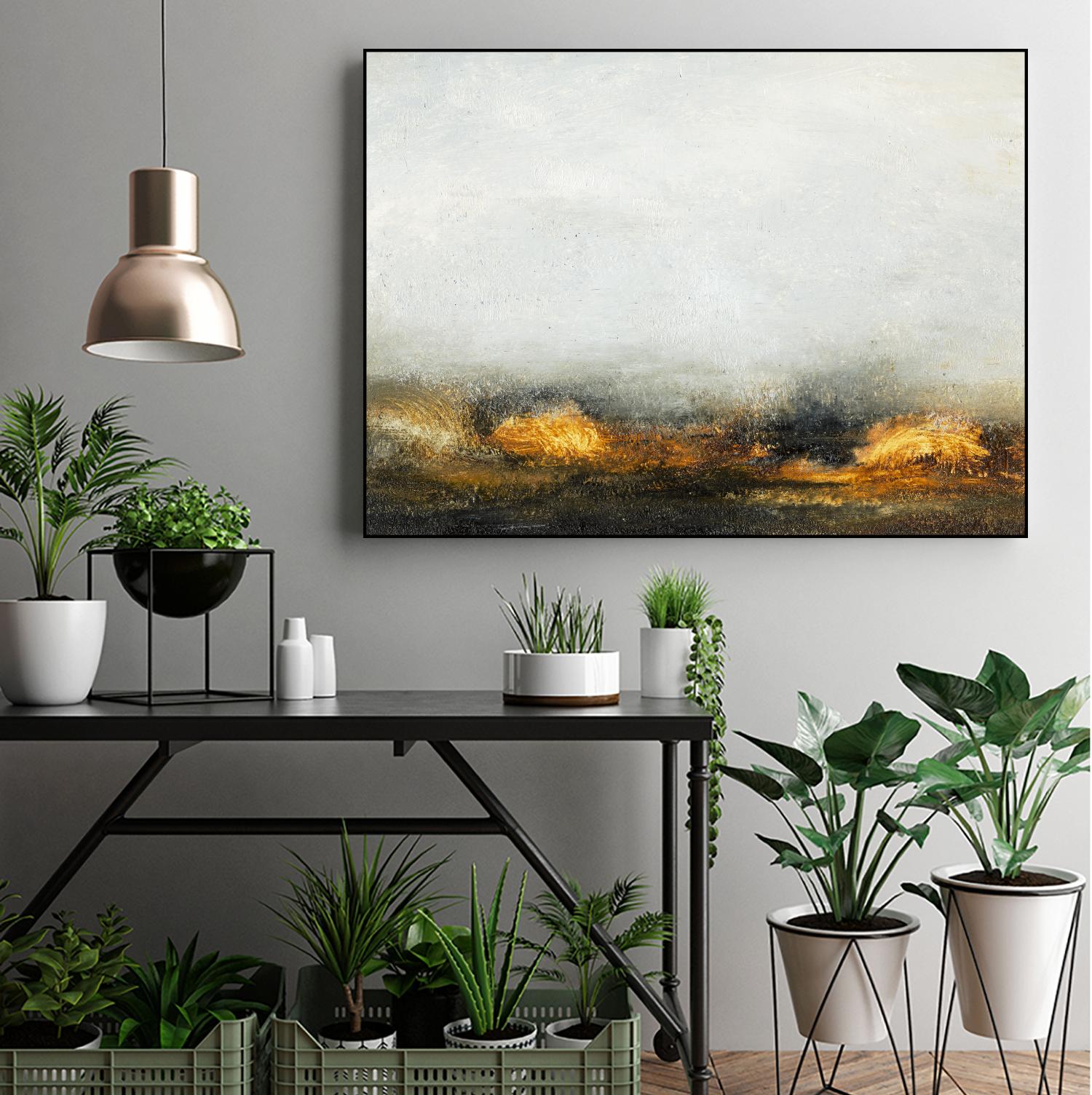 Land III by Sharon Gordon on GIANT ART - brown abstract