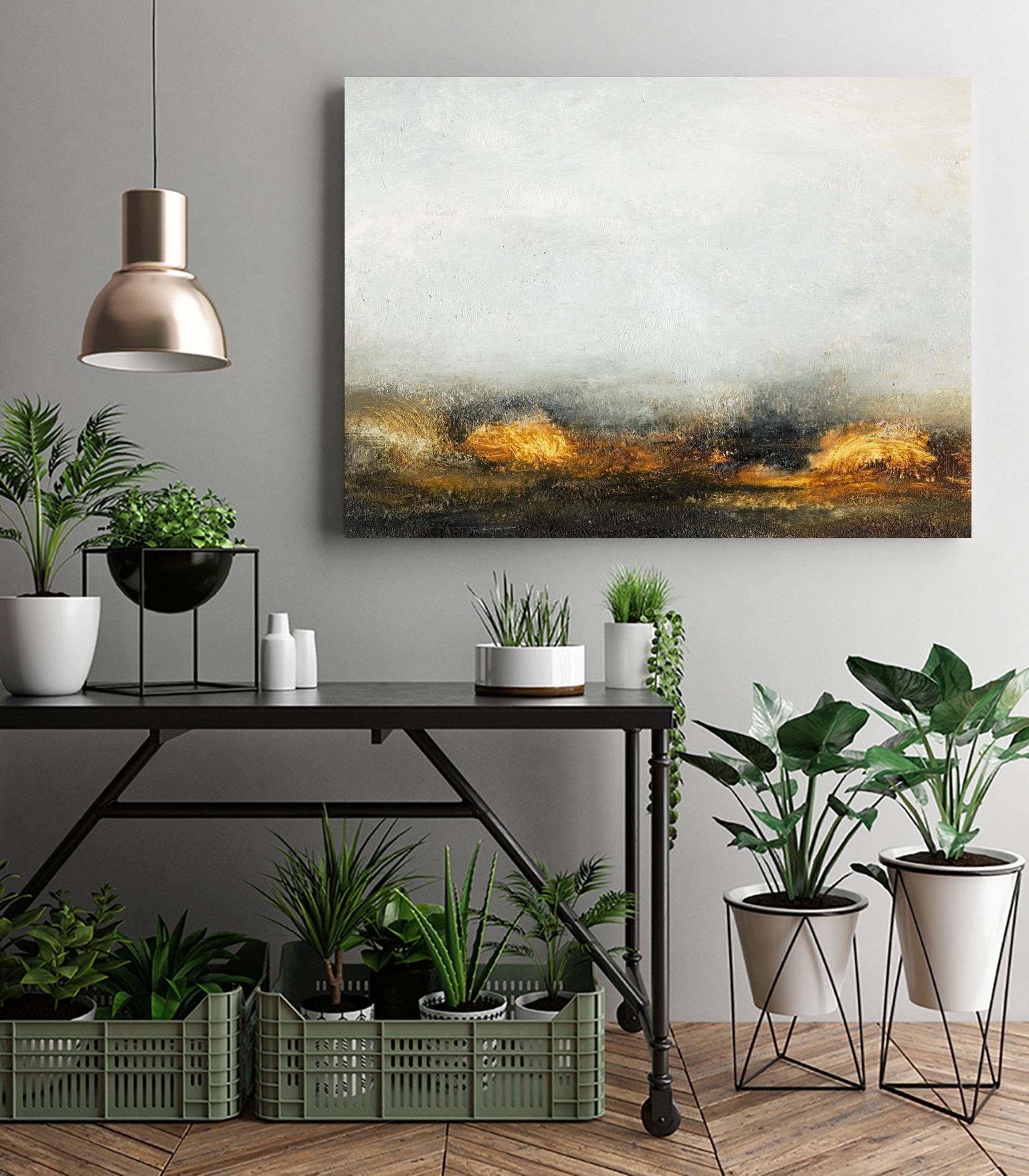 Land III by Sharon Gordon on GIANT ART - brown abstract