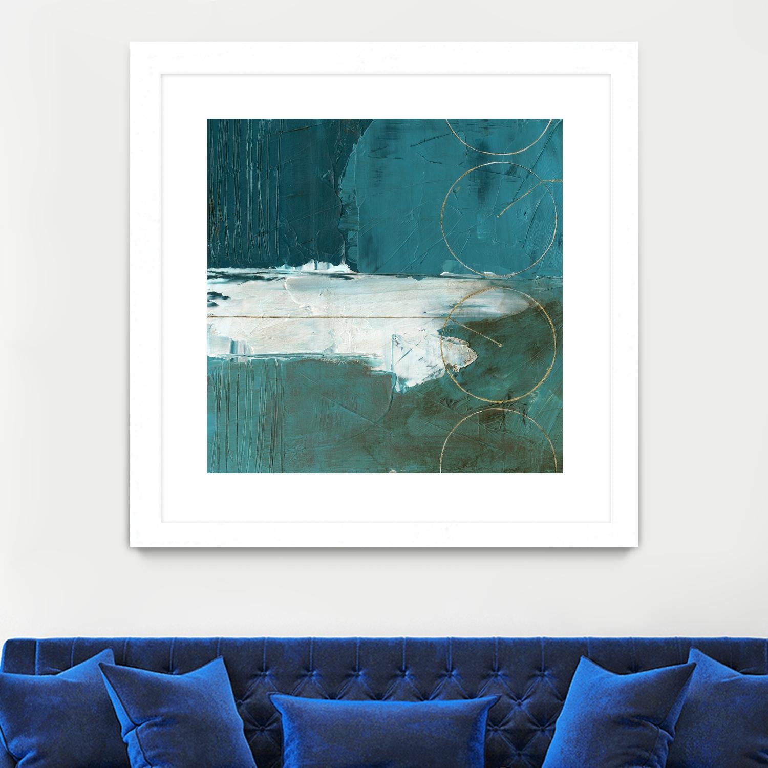 Seabound II by June Erica Vess on GIANT ART - blue abstract