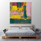 City Lights II by Jennifer Goldberger on GIANT ART - pink abstract