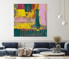 City Lights II by Jennifer Goldberger on GIANT ART - pink abstract
