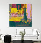 City Lights II by Jennifer Goldberger on GIANT ART - pink abstract