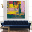 City Lights II by Jennifer Goldberger on GIANT ART - pink abstract